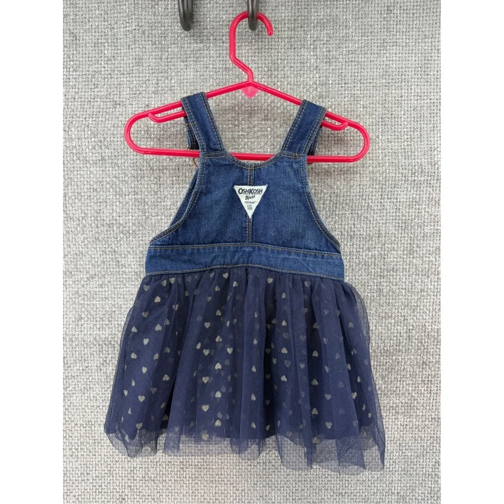 oshkosh gold dress Bgosh Vestback‎ Baby Girls Denim Tulle Heart Navy Blue 12M standing mirror with lights